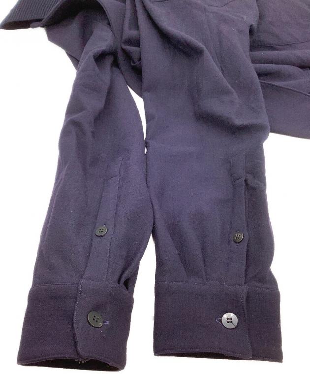 OVERCOAT ネイビー ウールシャツ 中古・古着通販】OVERCOAT (オーバーコート) ウールシャツジャケット