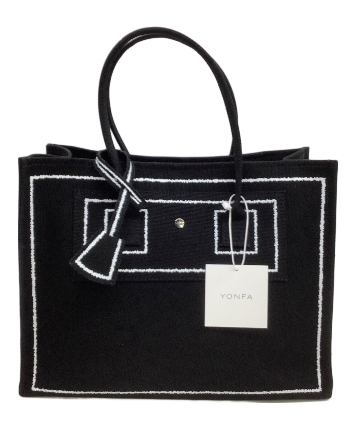 中古・古着通販】YONFA (ヨンファ) グラフトート ブラック｜ブランド