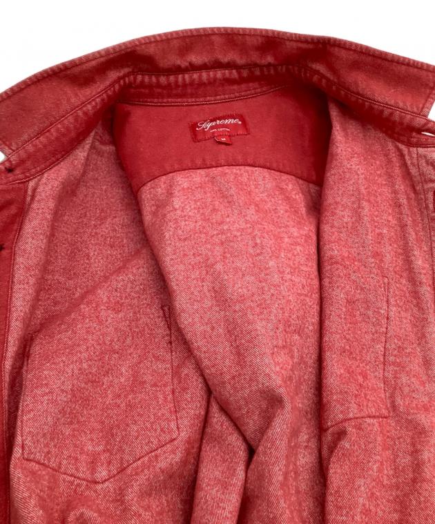 中古・古着通販】SUPREME (シュプリーム) 長袖シャツ レッド サイズ:M