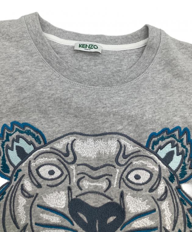 中古・古着通販】KENZO (ケンゾー) 刺繍スウェット 虎 グレー サイズ