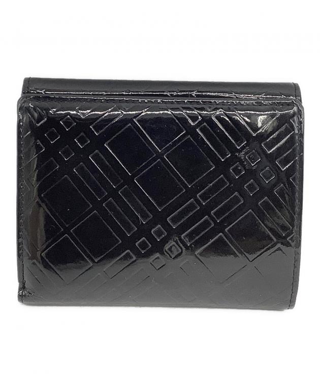 中古・古着通販】BURBERRY (バーバリー) 2つ折り財布 ブラック