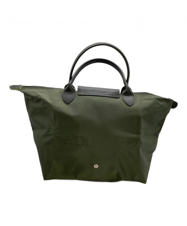 中古・古着通販】LONGCHAMP (ロンシャン) 折りたたみバッグ グリーン