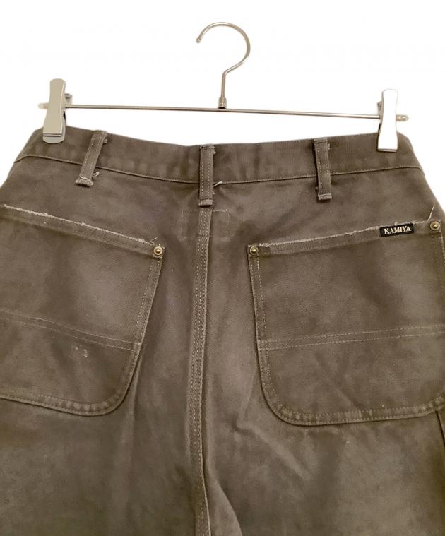 中古・古着通販】KAMIYA (カミヤ) ペインターデニムパンツ ブラウン
