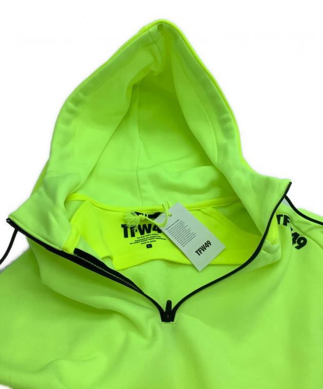 TFW49 フード付きトレーナー 蛍光イエロー TFW49 ティーエフダブリュー フーディー LS BRUSHED HOODIE T102320016