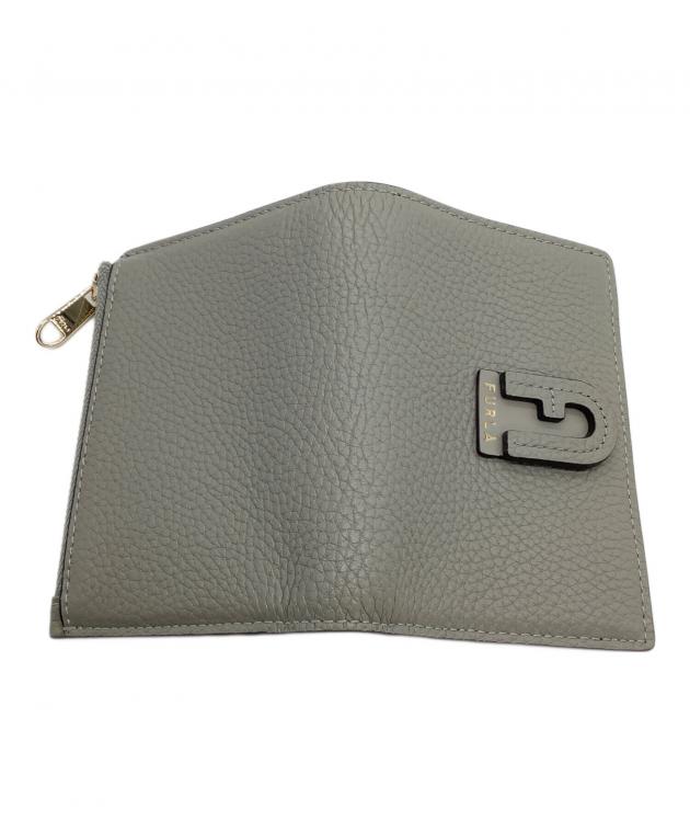 中古・古着通販】FURLA (フルラ) 2つ折り財布 ダフネ グレー｜ブランド
