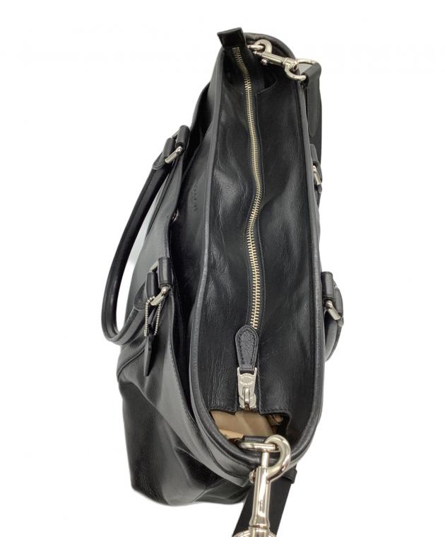 中古・古着通販】COACH (コーチ) レザートートバッグ ブラック