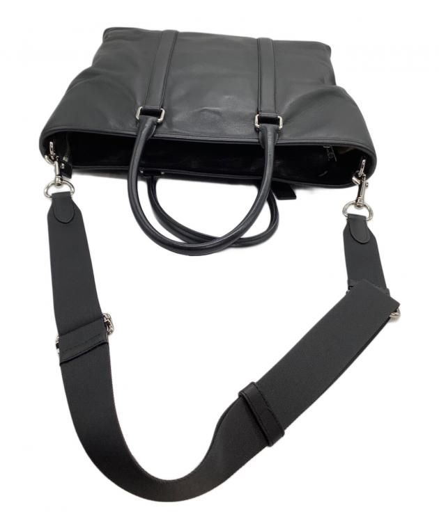中古・古着通販】COACH (コーチ) レザートートバッグ ブラック