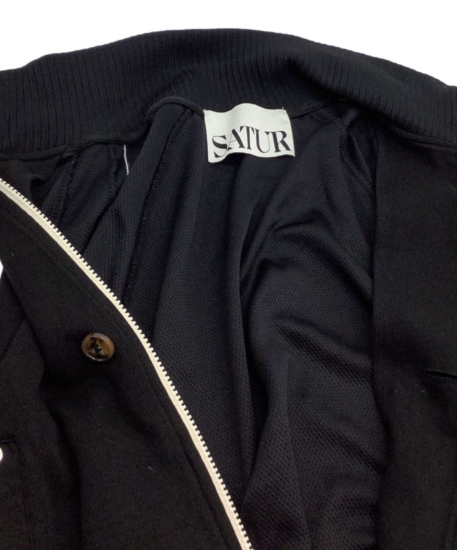 中古・古着通販】SATUR (セター) トラックジャケット ブラック