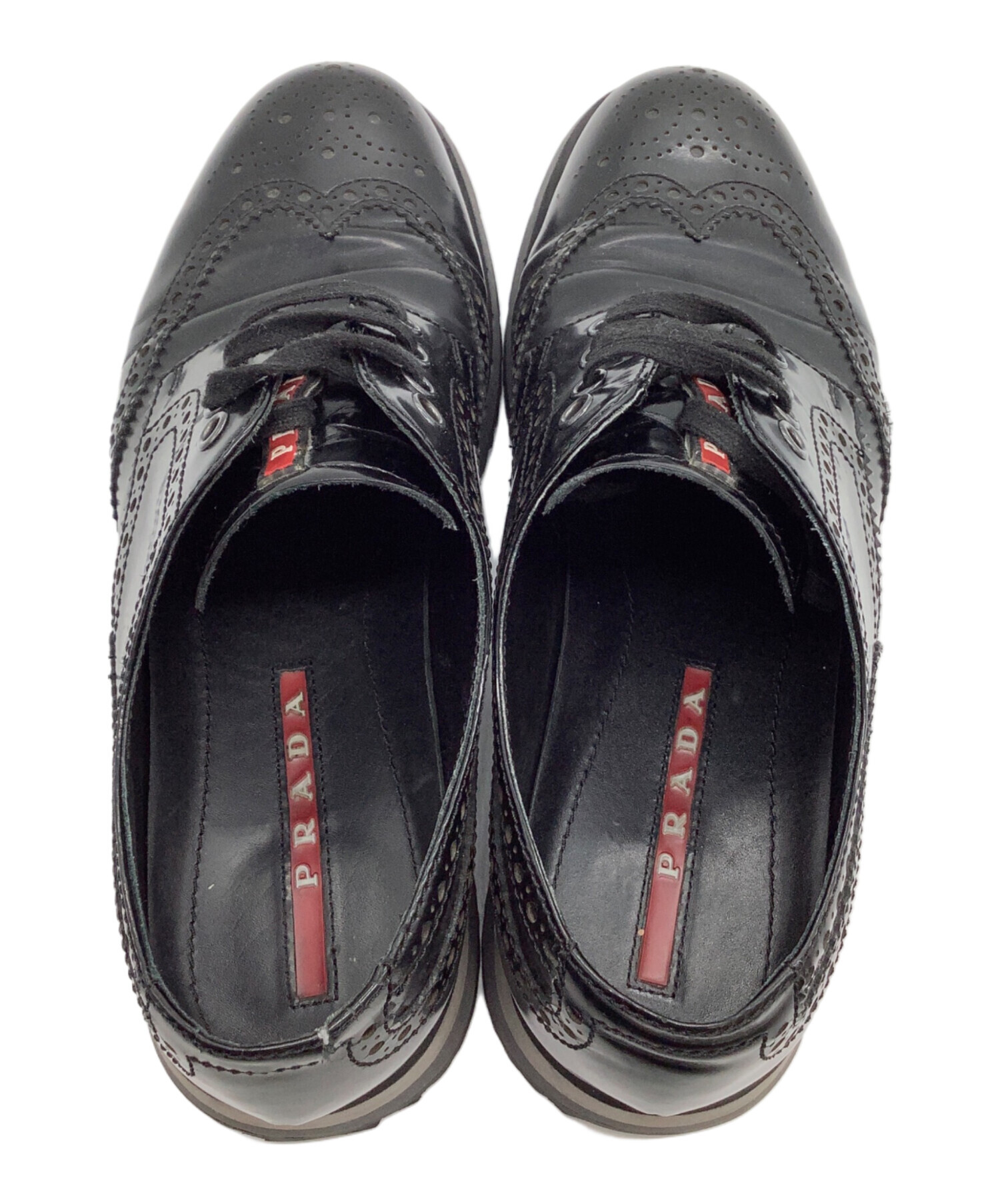 中古・古着通販】PRADA (プラダ) ウィングチップシューズ メダリオン