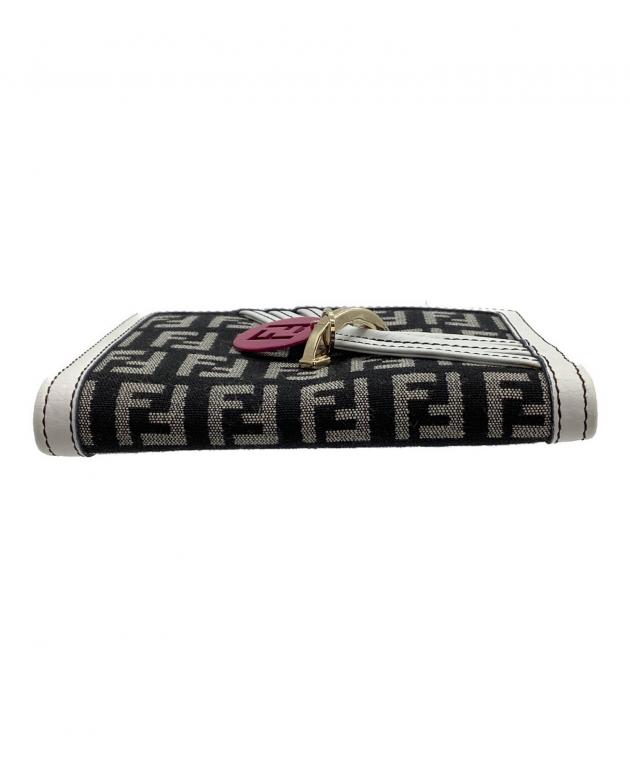 中古・古着通販】FENDI (フェンディ) 3つ折り財布 ズッキーノ ブラック