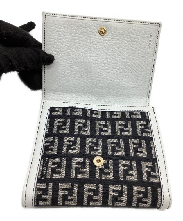 中古・古着通販】FENDI (フェンディ) 3つ折り財布 ズッキーノ ブラック