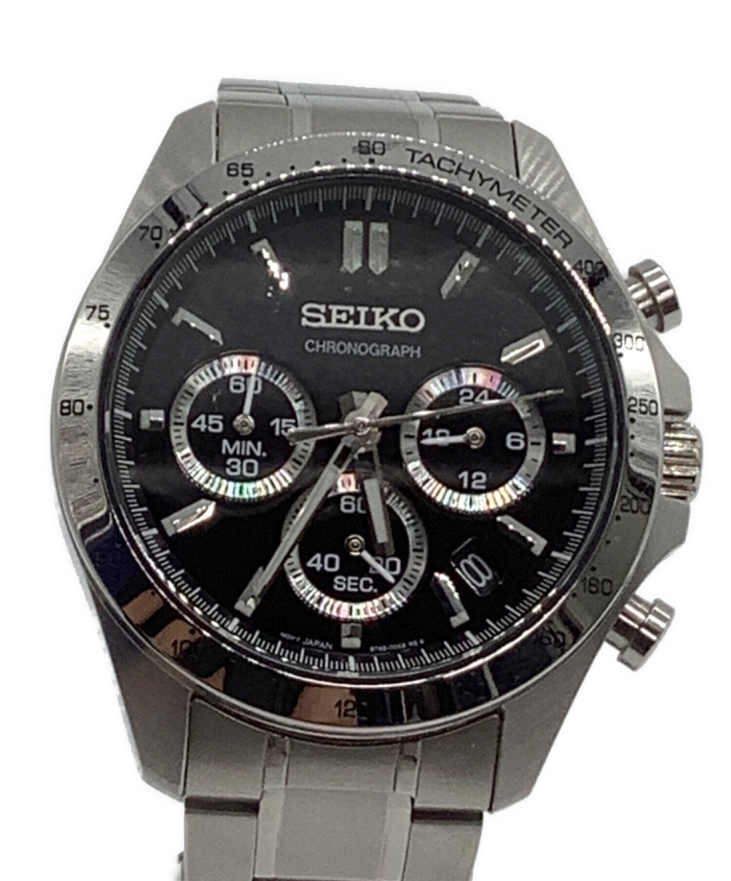 中古・古着通販】SEIKO (セイコー) クロノグラフ 文字盤色ブラック