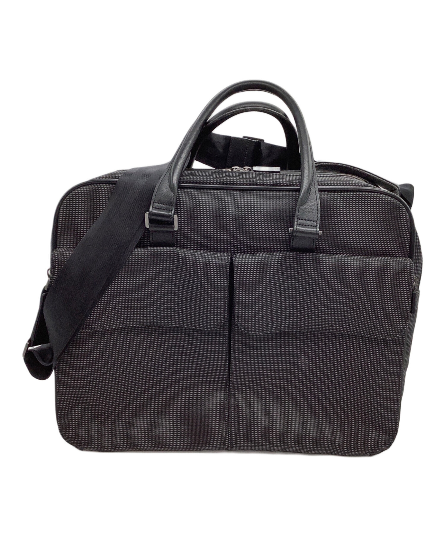 1134 dunhill ビジネスバッグ2way D8 2層式 中古・古着通販】dunhill (ダンヒル) ビジネス2WAYバッグ ブラック