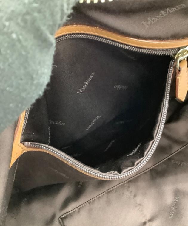マックスマーラー ショルダーバッグ ダークブラウン 中古 中古・古着通販】MaxMara (マックスマーラ) ショルダーバッグ ブラウン
