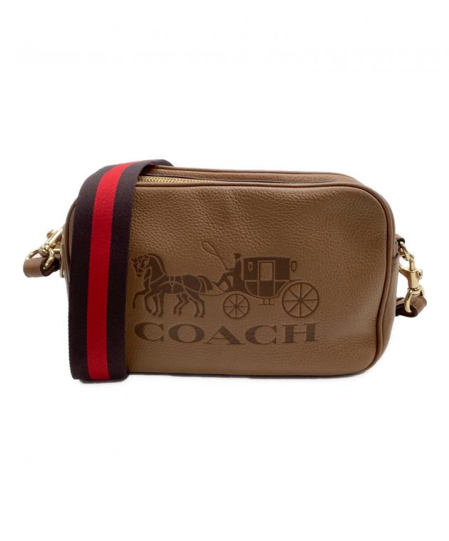 コーチ COACH F75818 ホースアンドキャリッジ ショルダーキャメル 中古・古着通販】COACH (コーチ) ショルダーバッグ ホースアンド