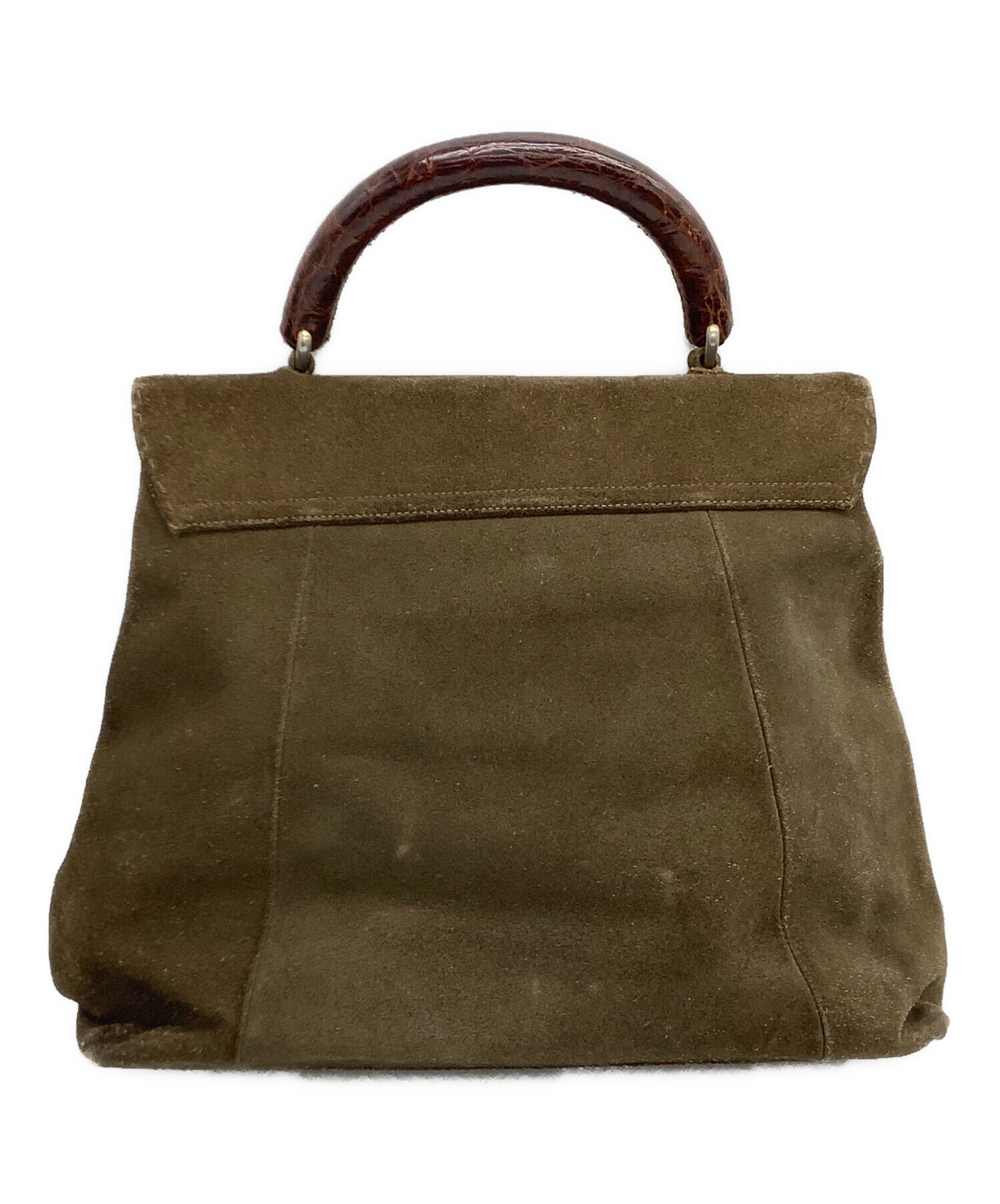 中古・古着通販】PRADA (プラダ) ハンドバッグ オリーブ｜ブランド