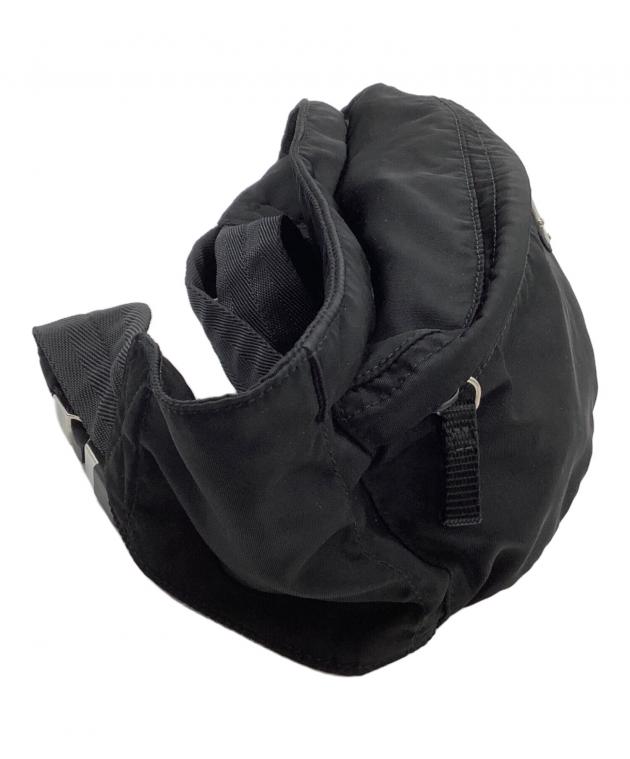 中古・古着通販】PRADA (プラダ) ナイロンウエストバッグ ブラック