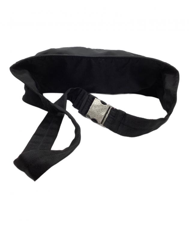 中古・古着通販】PRADA (プラダ) ナイロンウエストバッグ ブラック