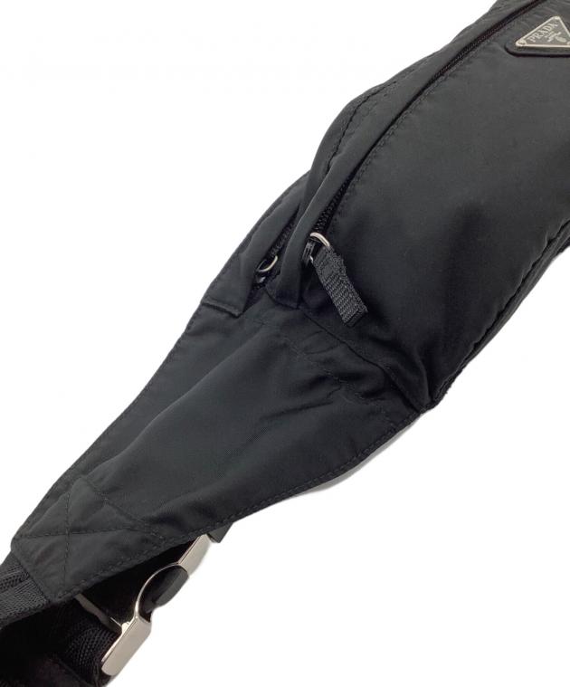中古・古着通販】PRADA (プラダ) ナイロンウエストバッグ ブラック