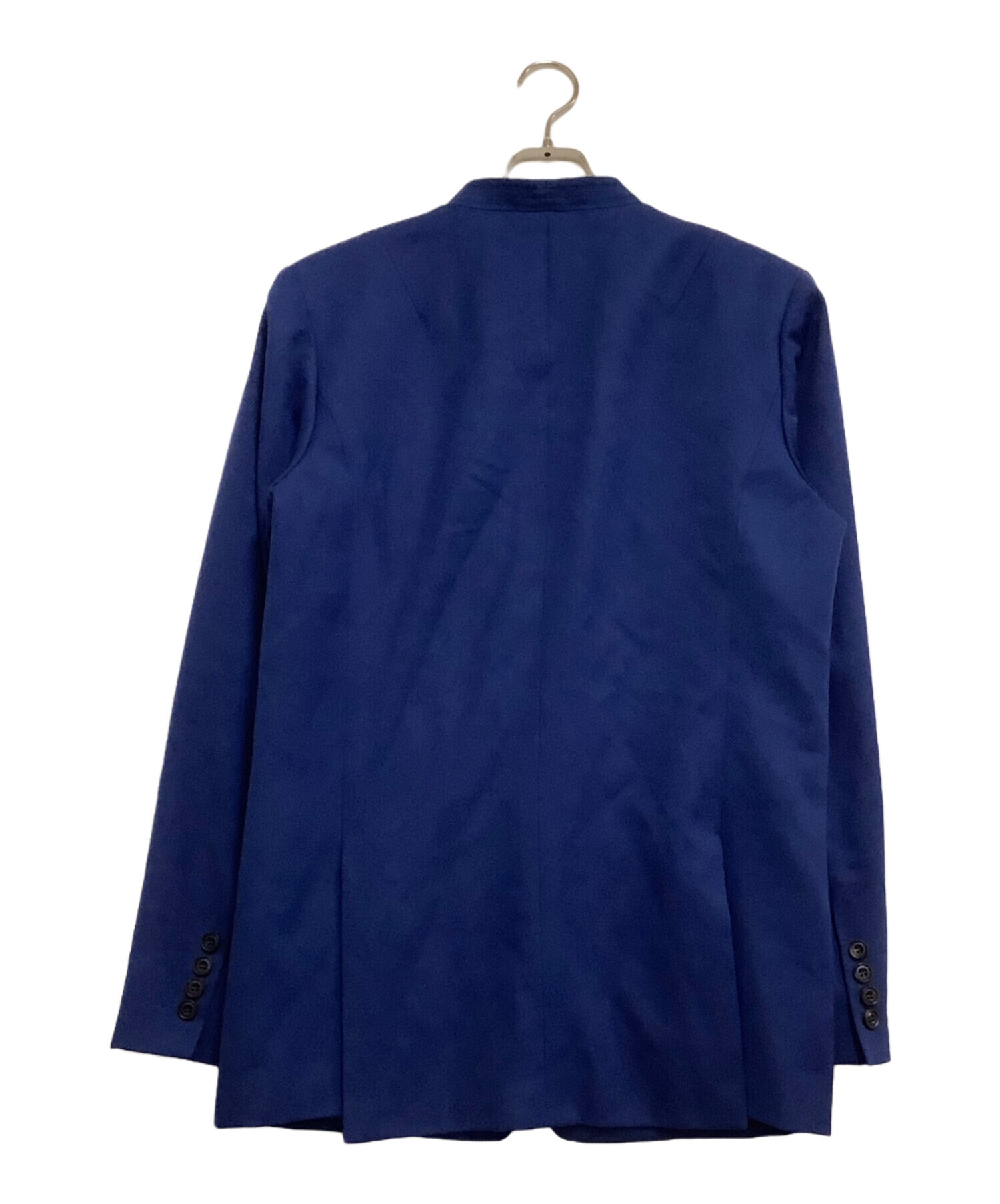 中古・古着通販】ato (アトウ) ノーカラージャケット ブルー サイズ:48 