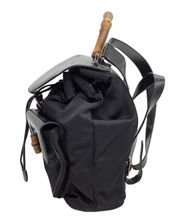 値下げGUCCI バンブーリュック 中古・古着通販】GUCCI (グッチ) バンブーリュック ブラック｜ブランド