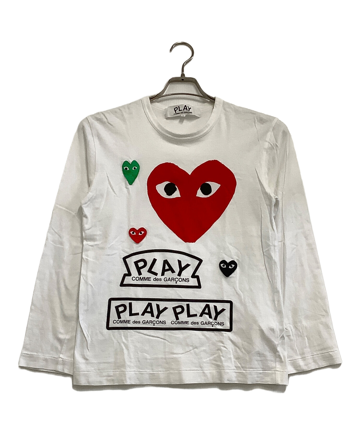 PLAY COMME des GARÇONS 長袖カットソー　S 中古・古着通販】PLAY COMME des GARCONS (プレイコムデギャルソン