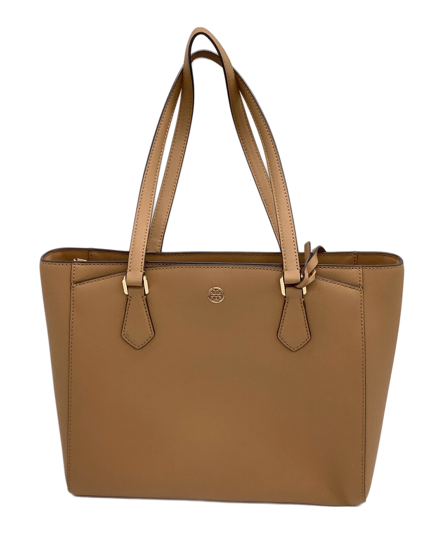 【即購入OK】大容量　Tory Burch キャメルレザートートバッグ 中古・古着通販】TORY BURCH (トリーバーチ) トートバッグ キャメル