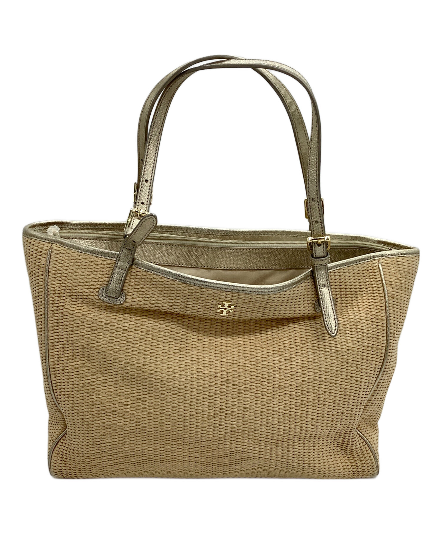 トリーバーチ　ストローバッグ　ヴィンテージ 中古・古着通販】TORY BURCH (トリーバーチ) ストロートートバッグ