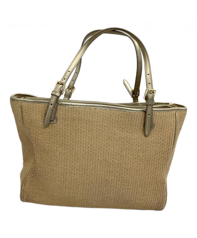 トリーバーチ　ストローバッグ　ヴィンテージ 中古・古着通販】TORY BURCH (トリーバーチ) ストロートートバッグ