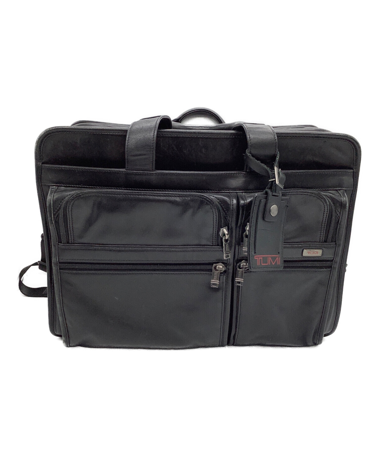 中古・古着通販】TUMI (トゥミ) レザーブリーフケース ブラック