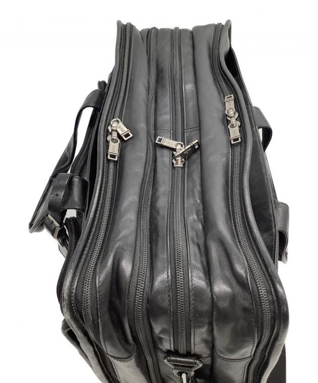 中古・古着通販】TUMI (トゥミ) レザーブリーフケース ブラック
