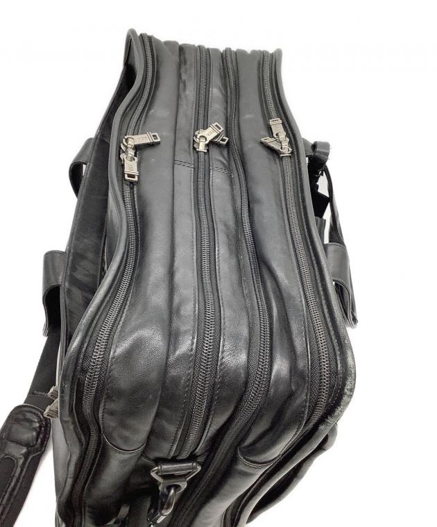 中古・古着通販】TUMI (トゥミ) レザーブリーフケース ブラック