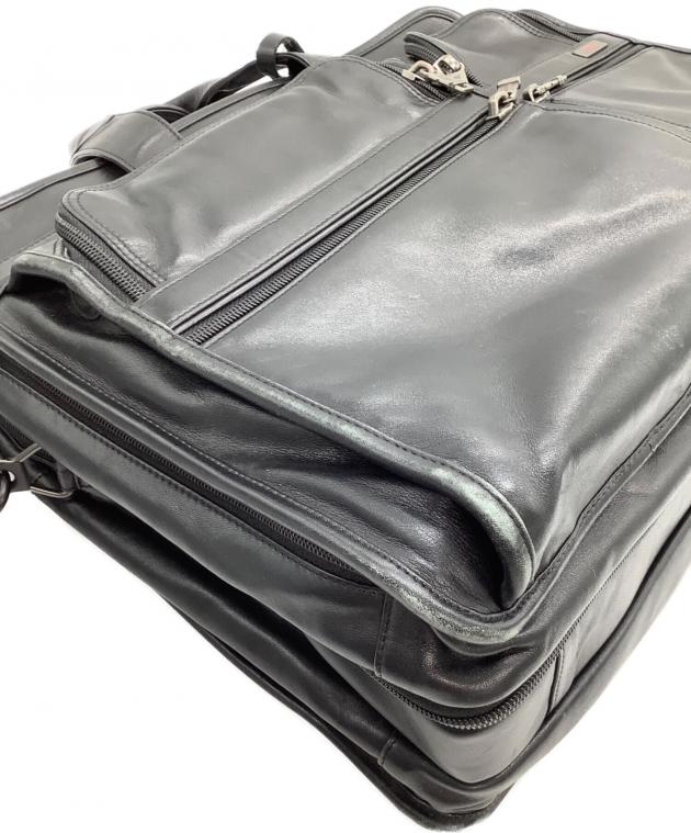 中古・古着通販】TUMI (トゥミ) レザーブリーフケース ブラック