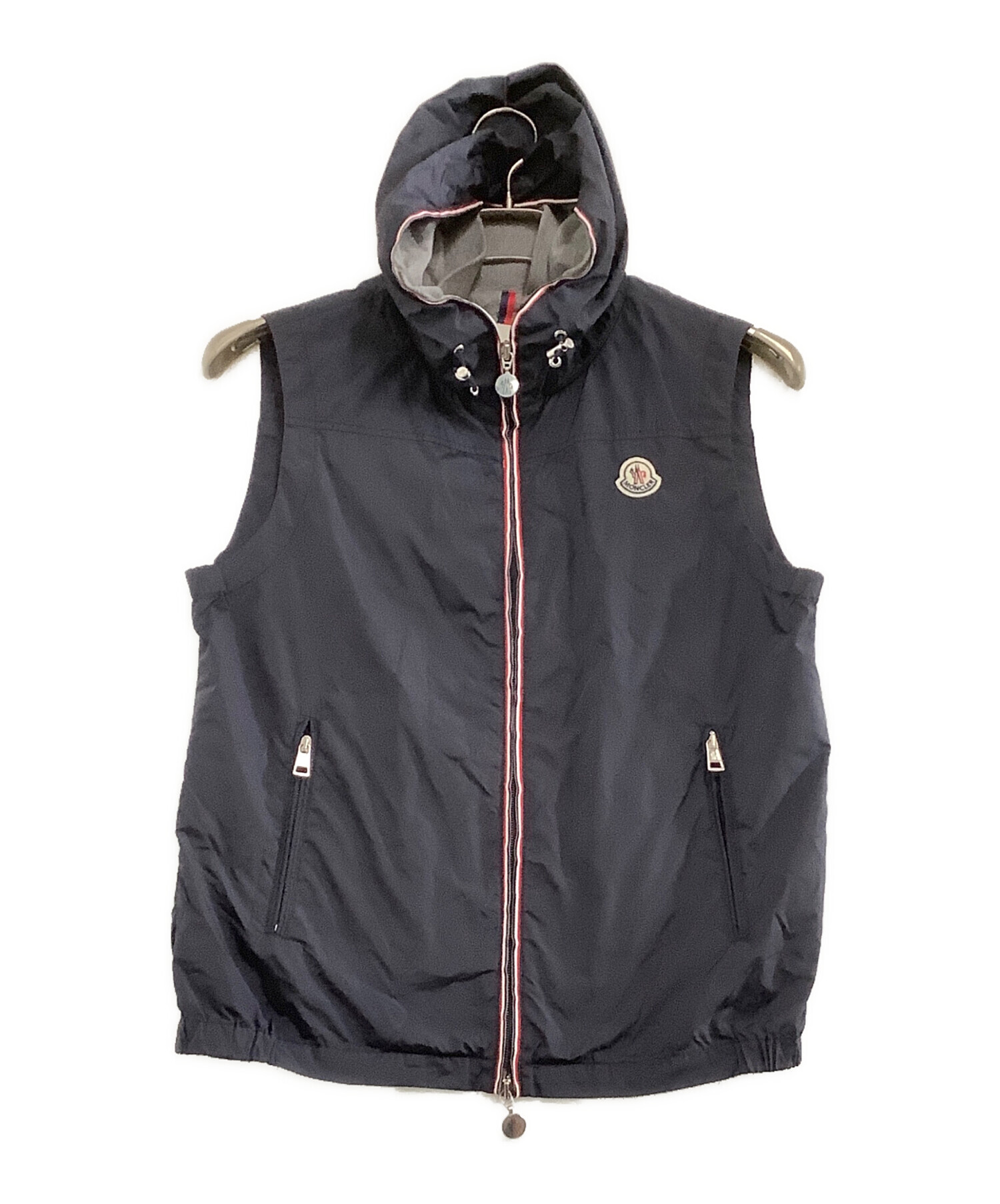 中古・古着通販】MONCLER (モンクレール) ナイロンベスト ネイビー