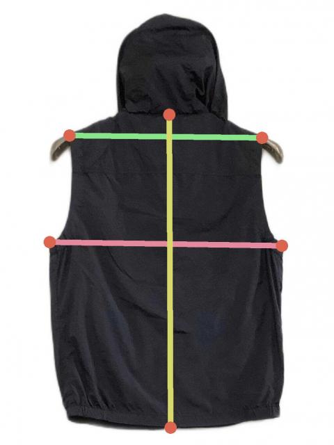 中古・古着通販】MONCLER (モンクレール) ナイロンベスト ネイビー