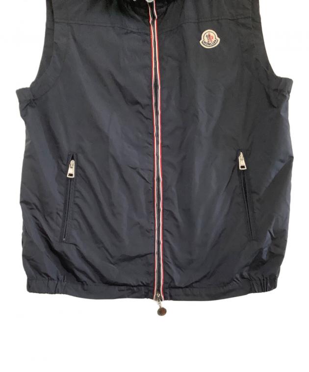 中古・古着通販】MONCLER (モンクレール) ナイロンベスト ネイビー