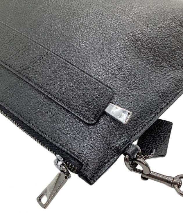 中古・古着通販】COACH (コーチ) クラッチバッグ ブラック｜ブランド