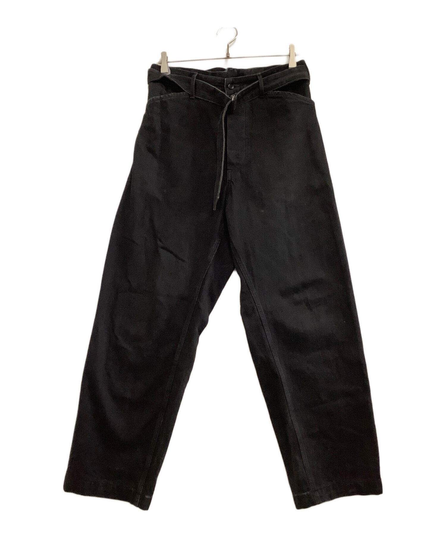 中古・古着通販】COMOLI (コモリ) デニムパンツ ブラック サイズ:2