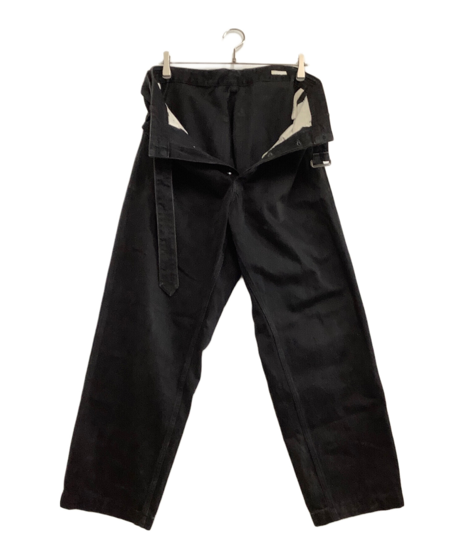 中古・古着通販】COMOLI (コモリ) デニムパンツ ブラック サイズ:2