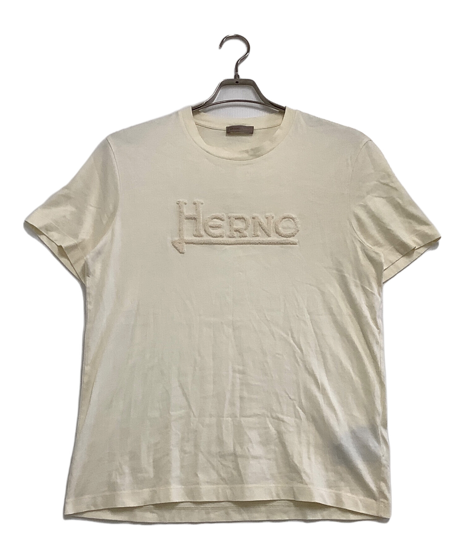 中古・古着通販】HERNO (ヘルノ) 半袖Tシャツ アイボリー サイズ:48 