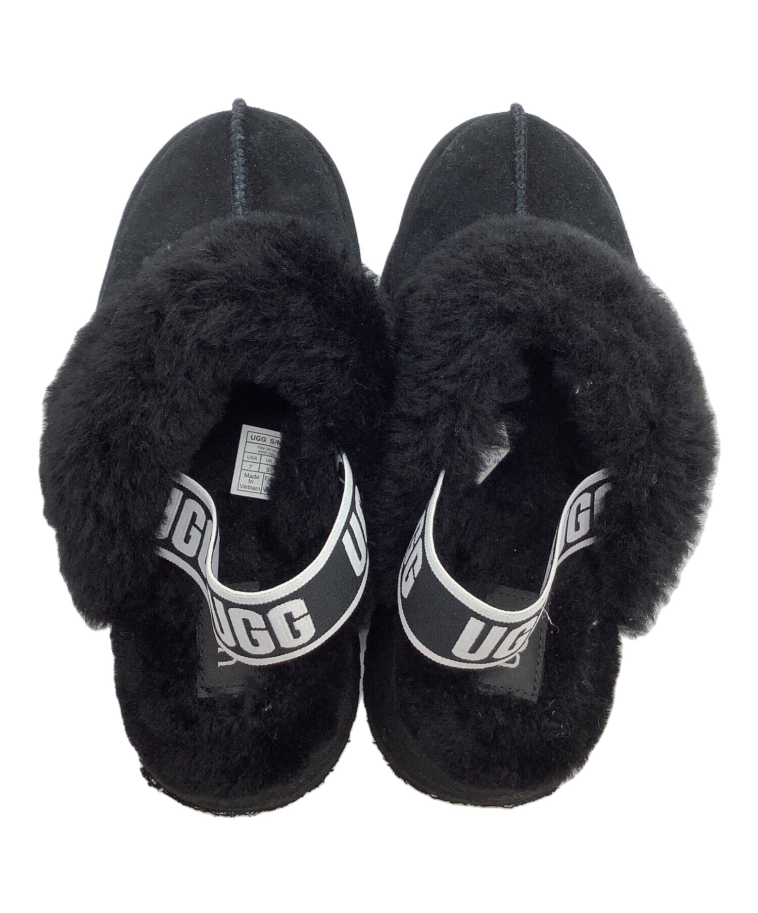 中古・古着通販】UGG (アグ) ムートンサンダル W FUNKETTE ブラック