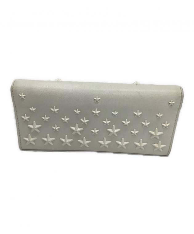 中古・古着通販】JIMMY CHOO (ジミーチュウ) 長財布 フラップ スタッズ