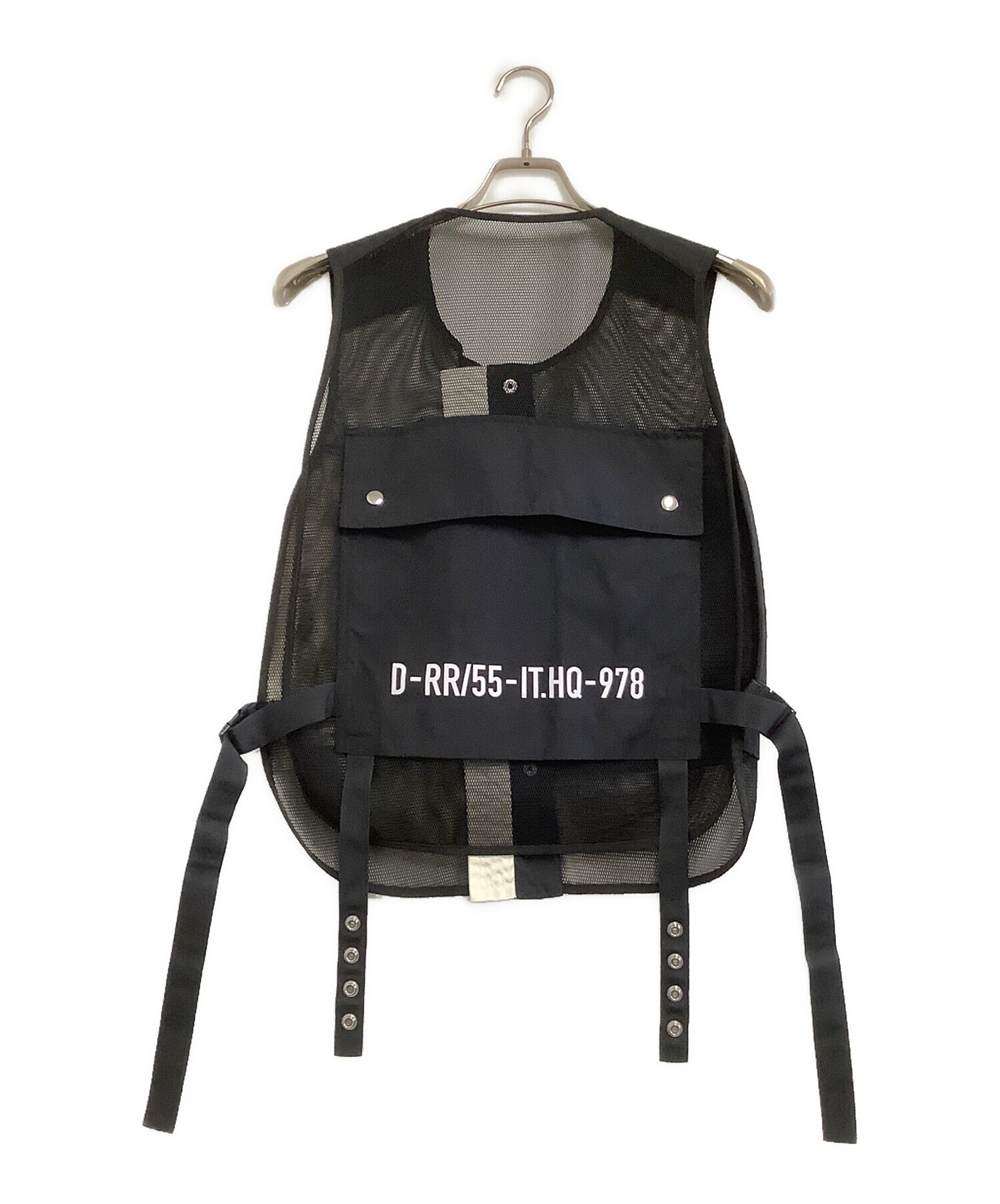 中古・古着通販】DIESEL (ディーゼル) ベスト ブラック×ホワイト 