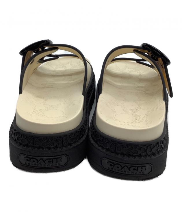 未使用　COACH SIGNATURE レイニー サンダル 中古・古着通販】COACH (コーチ) レイニーサンダル アイボリー