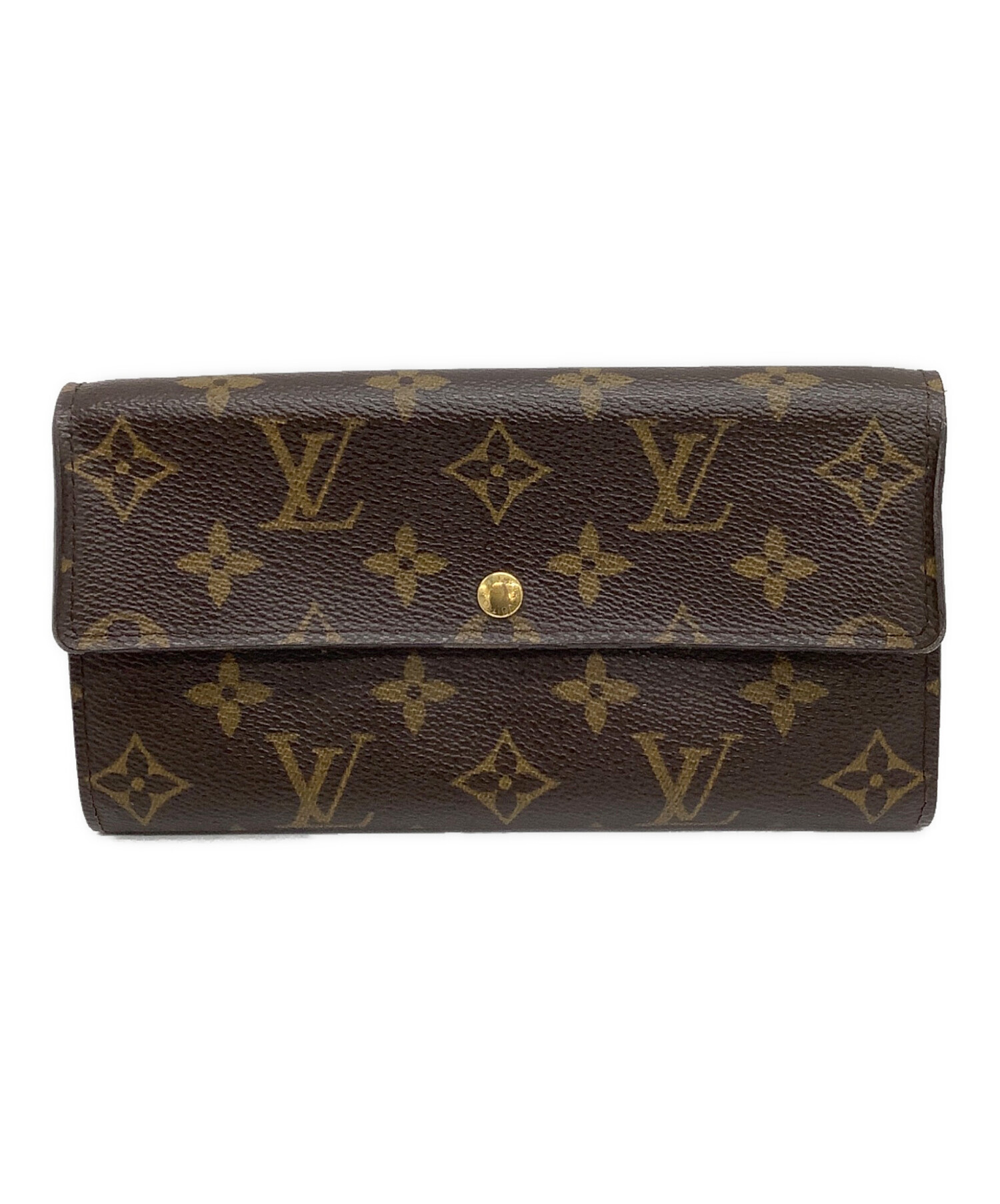 美品 ルイヴィトン モノグラム ポシェット ポルトモネ クレディ 長財布 中古・古着通販】LOUIS VUITTON (ルイ ヴィトン) 長財布 モノグラム
