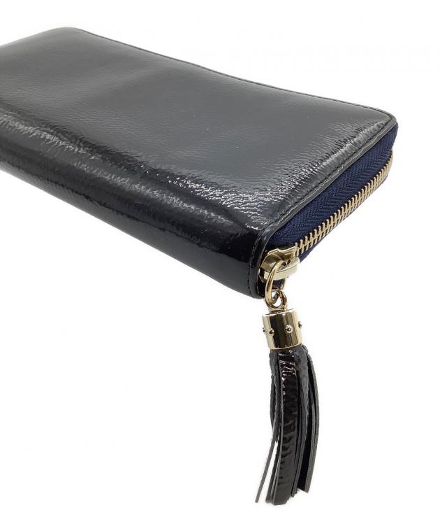 グッチ 長財布 ソーホー 282413 ブルー 中古・古着通販】GUCCI (グッチ) 長財布 ソーホー ネイビー｜ブランド
