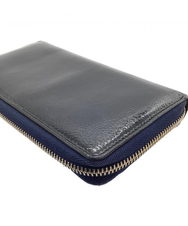 グッチ 長財布 ソーホー 282413 ブルー 中古・古着通販】GUCCI (グッチ) 長財布 ソーホー ネイビー｜ブランド