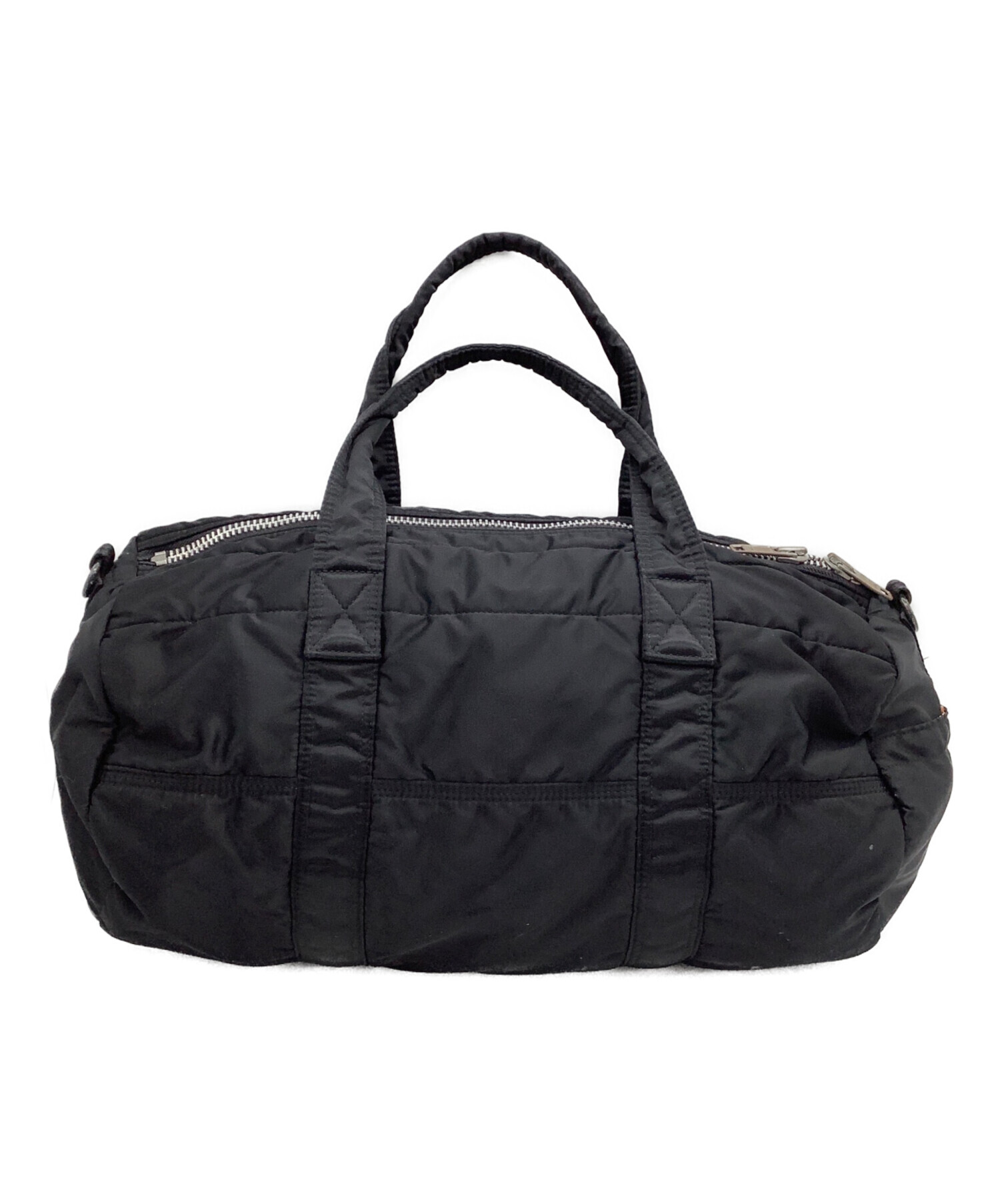 希少PORTER タンカー ドラムバッグ ブラック 中古・古着通販】PORTER (PORTER) ドラムバッグ タンカー ブラック