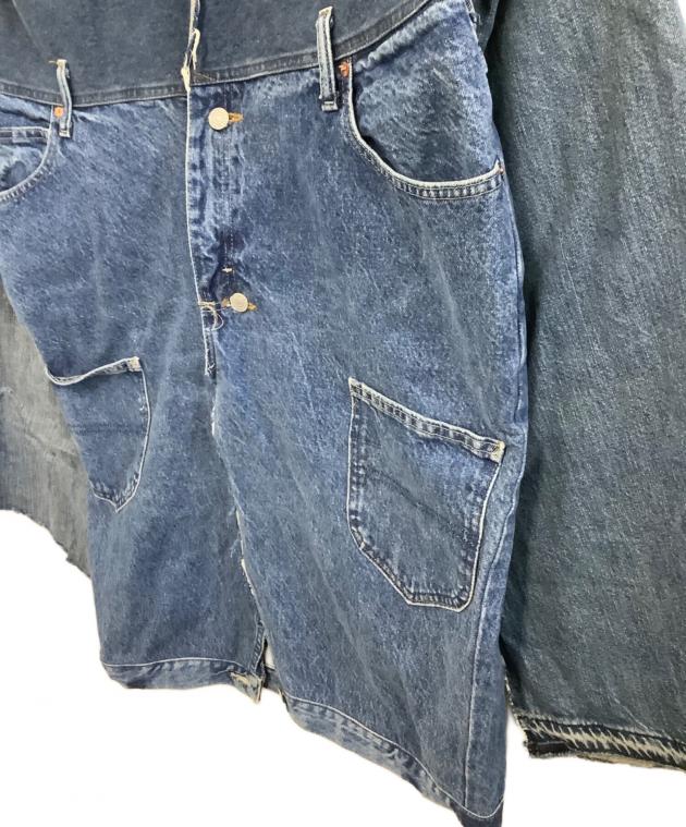 中古・古着通販】BONUM (ボナム) リメイクデニムジャケット ブルー