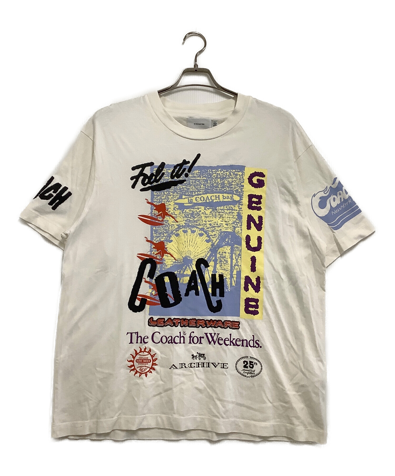 新品 コーチ リラックスド グラフィック Tシャツ S 中古・古着通販】COACH (コーチ) リラックスドグラフィックTシャツ